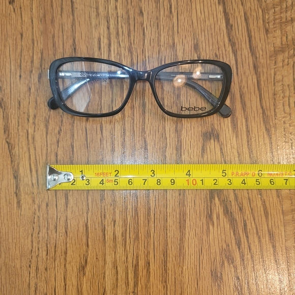 NWT BeBe Black Small Reading Frames Glasses - Picture 2 of 8